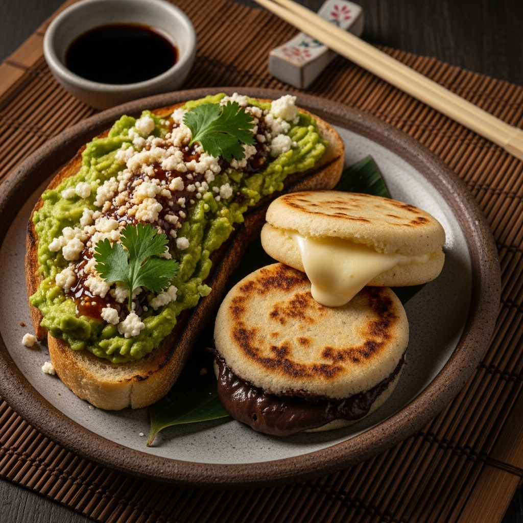 Mexican Brunch Delight: Avocado Toast with Chorizo and Poached Eggs