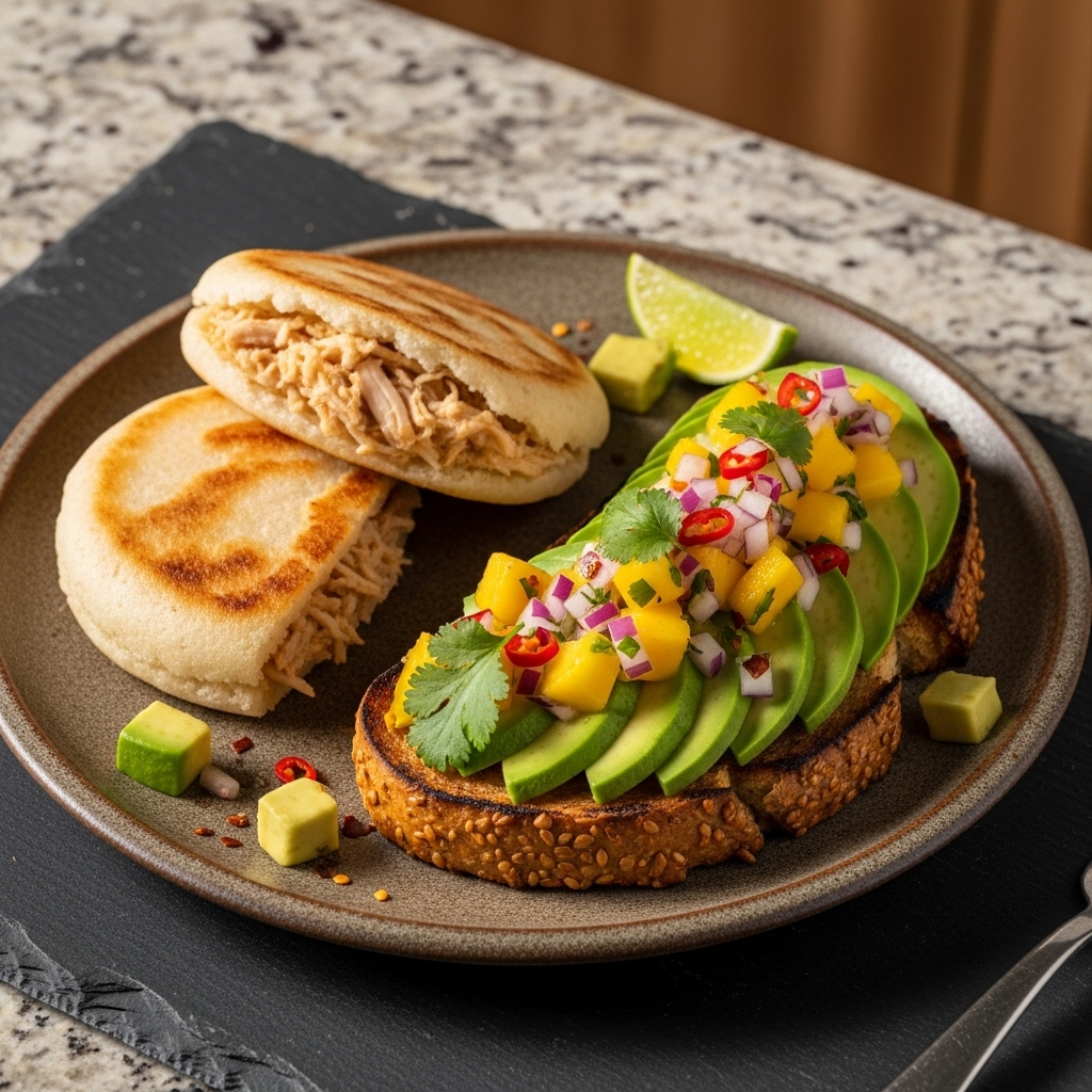 Venezuelan Gluten-Free Arepas and Avocado Tapas Brunch