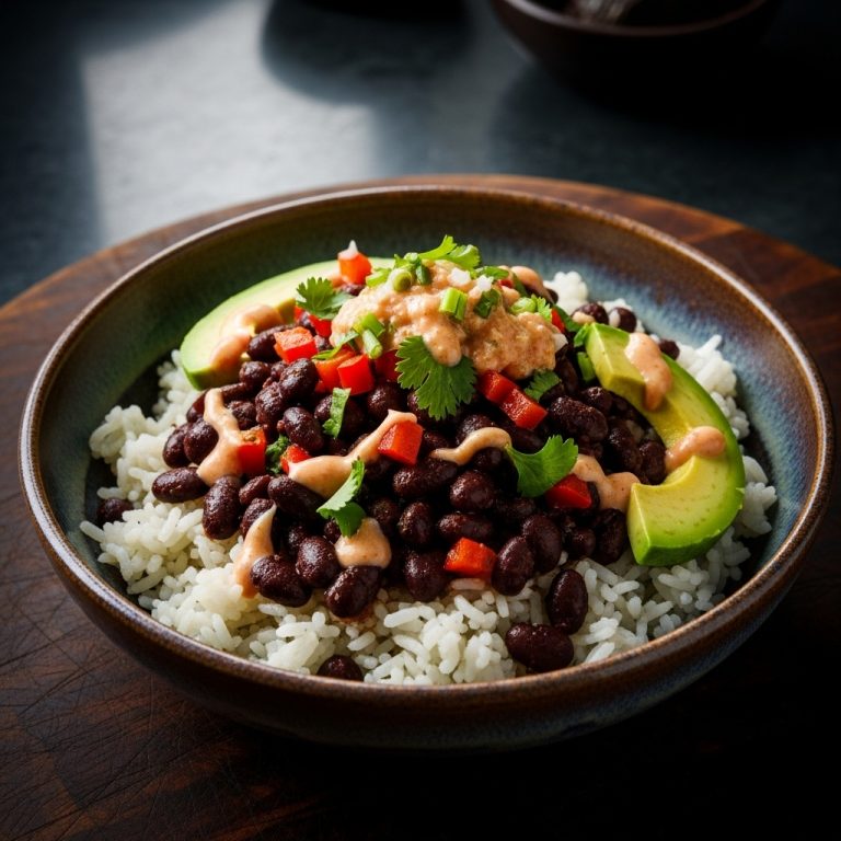 Venezuelan-Inspired Vegan Rice and Black Beans Bowl