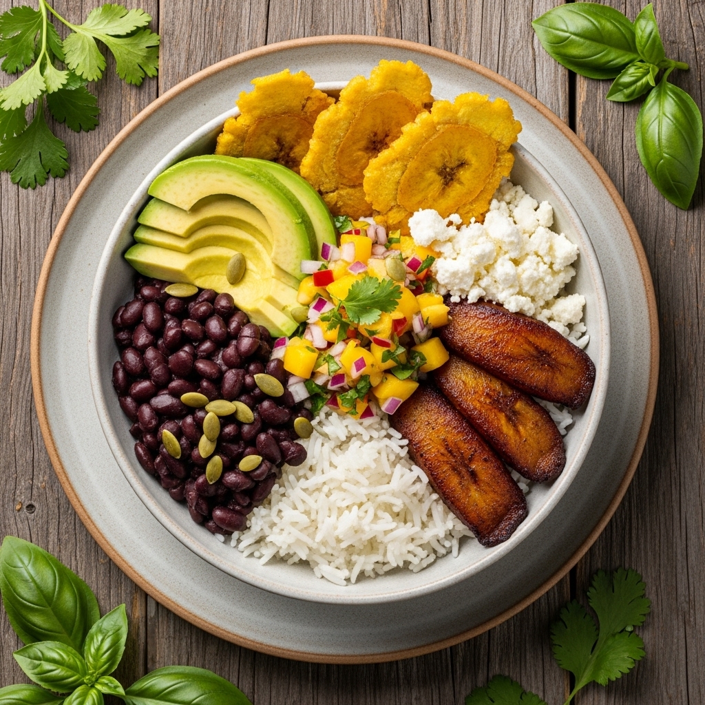 Venezuelan Vegetarian Brunch Bowl – A Tropical Fusion of Flavors