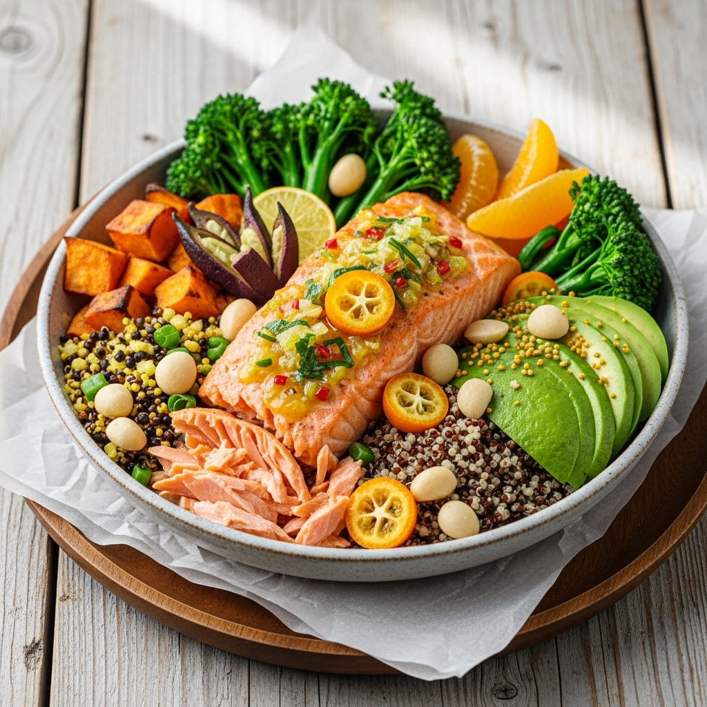 Vibrant Australian Citrus Salmon Power Bowl