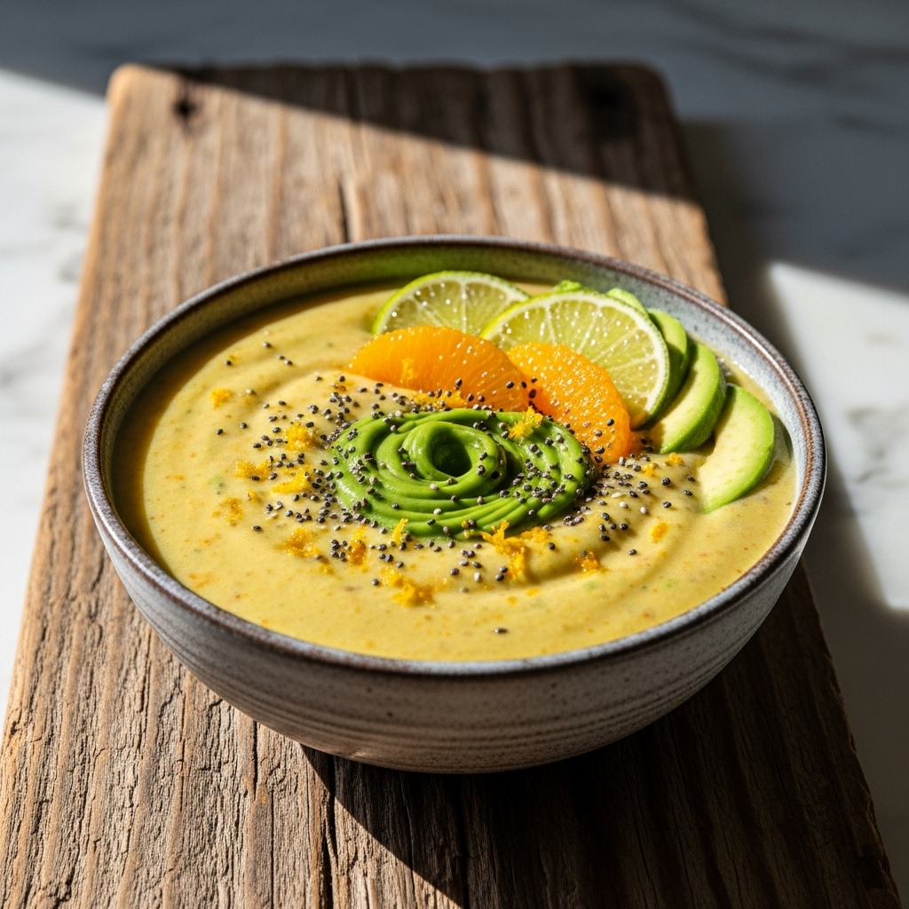 Vibrant Citrus Avocado Keto Smoothie