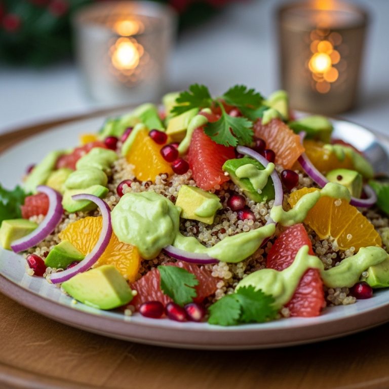 Vibrant Citrus Quinoa Salad with Avocado-Lime Dressing