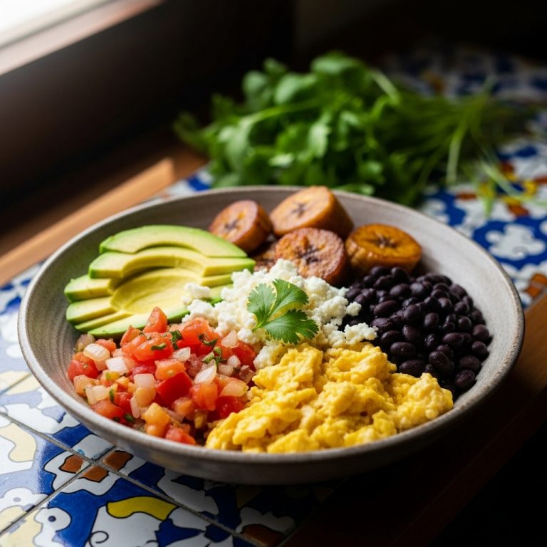 “Vibrant Colombian Breakfast Bowl: A Veggie Lover’s Dream – Easy Recipe for Two”