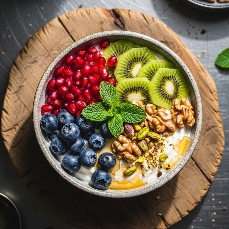 Vibrant Greek Breakfast Bowl – A High-Protein Energy Boost
