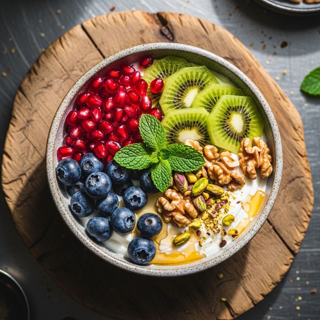 Vibrant Greek Breakfast Bowl – A High-Protein Energy Boost