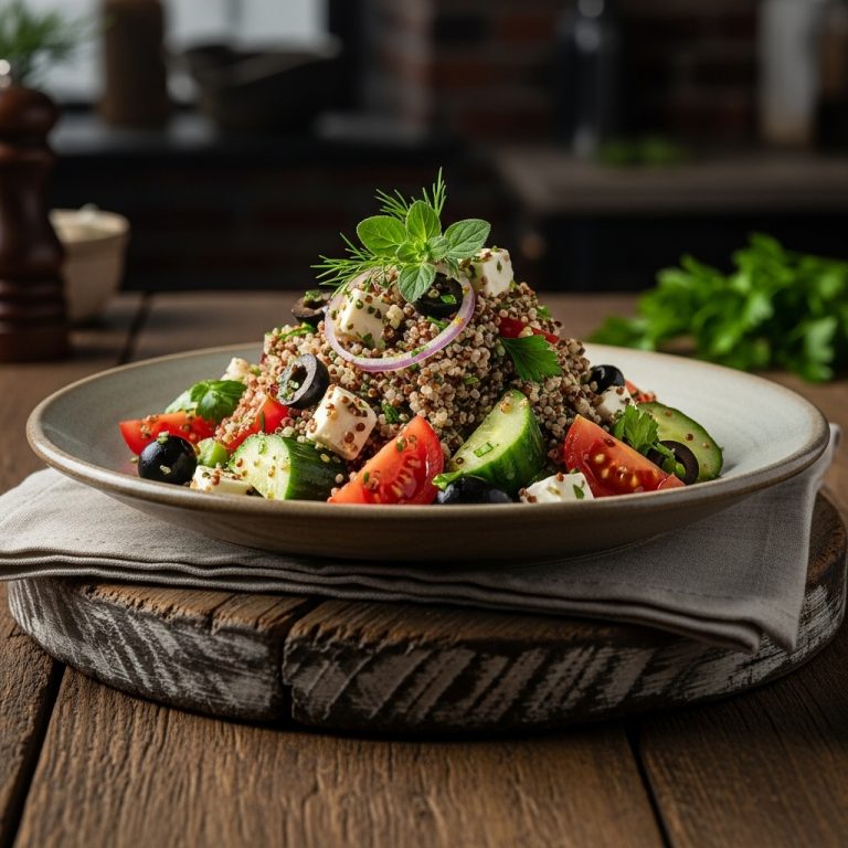 Vibrant Greek Quinoa Salad with Lemon Herb Dressing