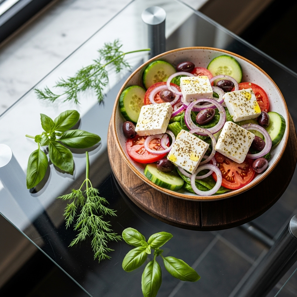Vibrant Greek Salad Bowl