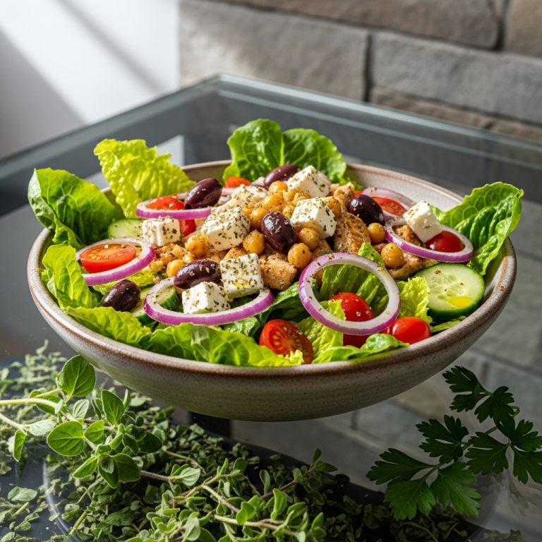 Vibrant Greek Salad Protein Bowl