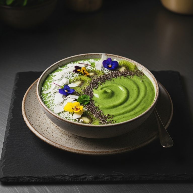 Vibrant Green Goddess Smoothie Bowl