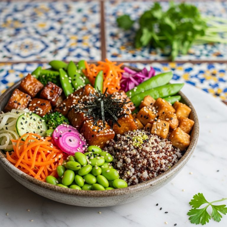 Vibrant Japanese Bowl: A Rejuvenating Vegan Feast