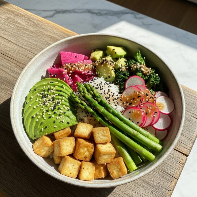 Vibrant Japanese Vegan Brunch Bowl