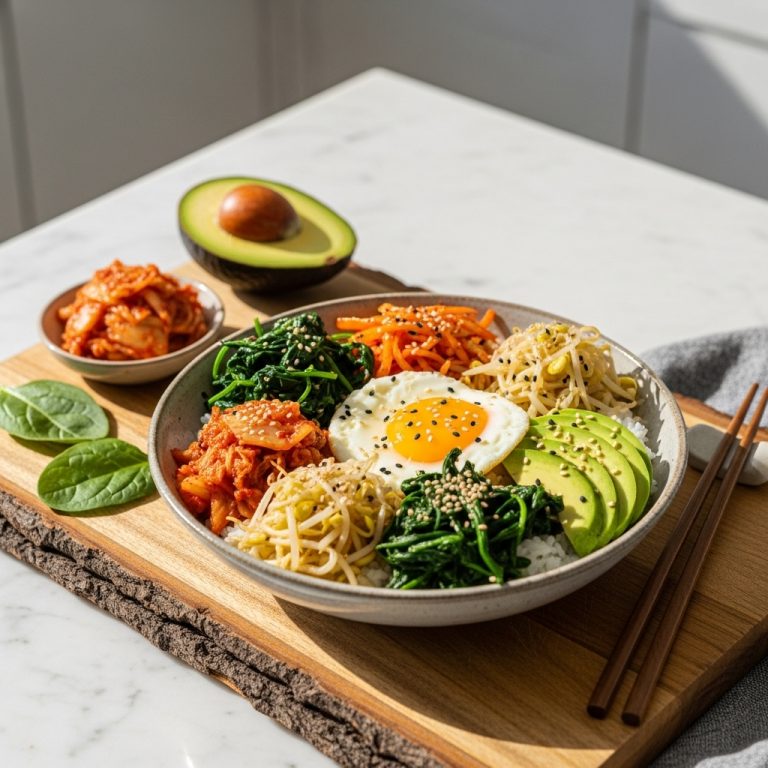 Vibrant Korean Breakfast Bowl – Energize Your Day!
