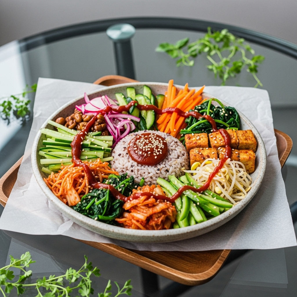 Vibrant Korean Vegan Bowl