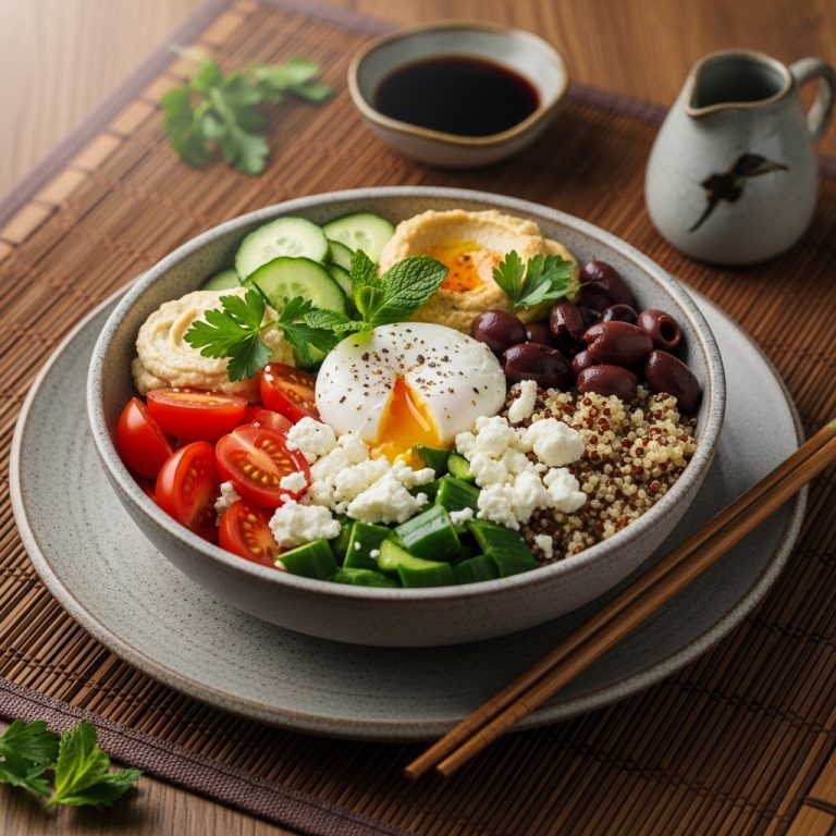 Vibrant Mediterranean Brunch Bowl