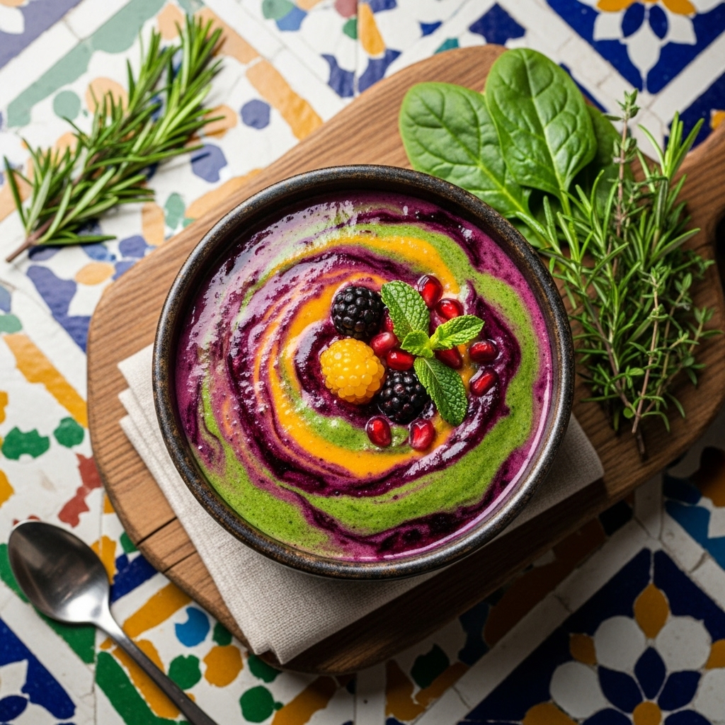 Vibrant Mediterranean Smoothie – A Rejuvenating Start to Your Day