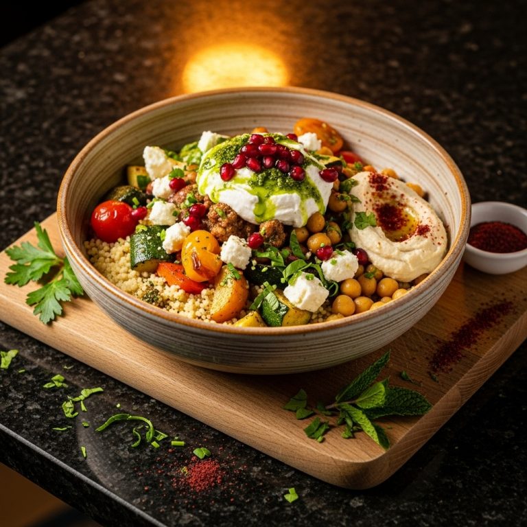Vibrant Middle Eastern Brunch Bowl