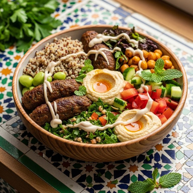 Vibrant Middle Eastern Protein Bowl
