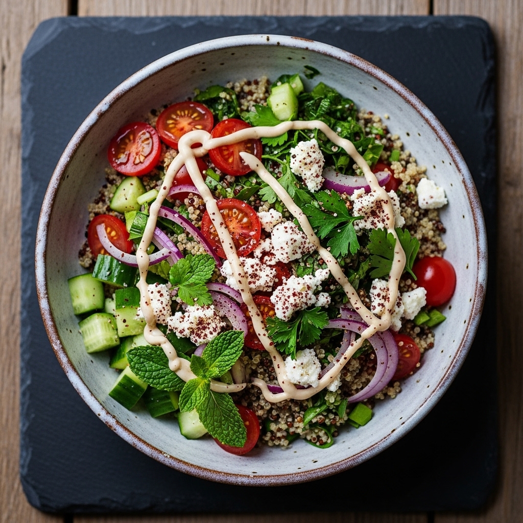 Vibrant Middle Eastern Quinoa Bowl