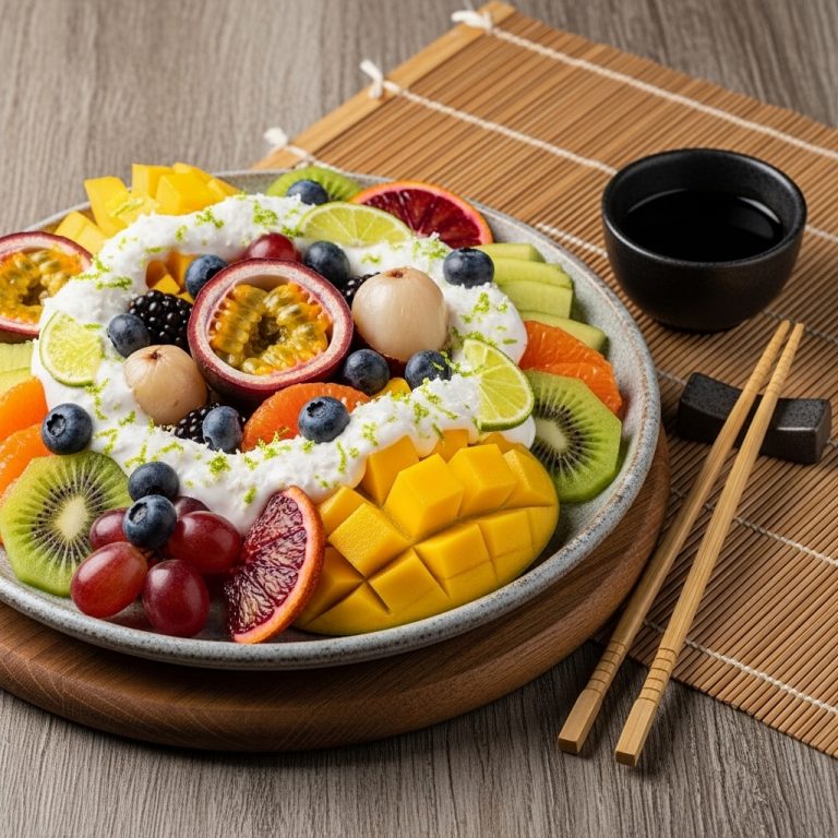 “Vibrant South African Fruit Salad with Coconut-Lime Drizzle (Gluten-Free, Standard Diet)”