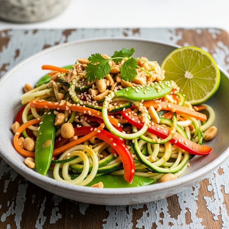 Vibrant Thai Zucchini Noodle Bowl