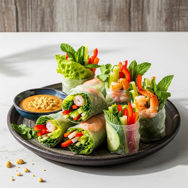 Vibrant Vietnamese Keto Spring Rolls