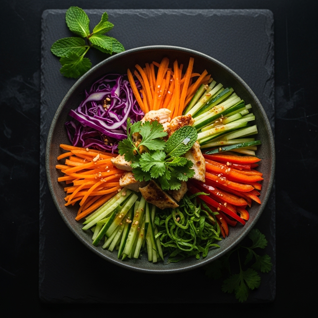 Vibrant Vietnamese Rainbow Bowl