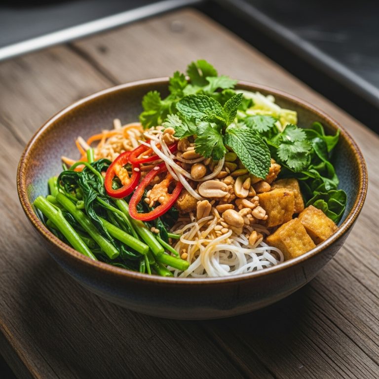 Vibrant Vietnamese Vegetarian Breakfast Bowl