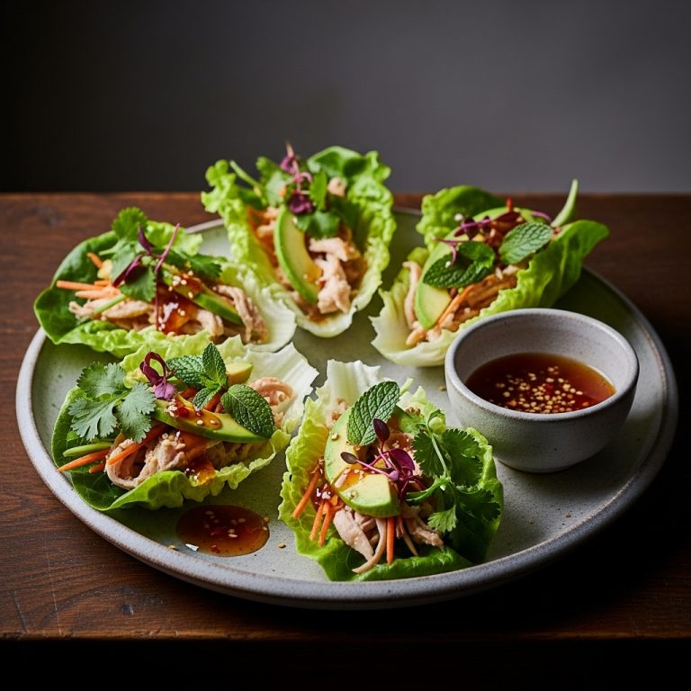 Vietnamese Chicken and Avocado Lettuce Wraps – A Paleo Snack for Energizing Rebirth