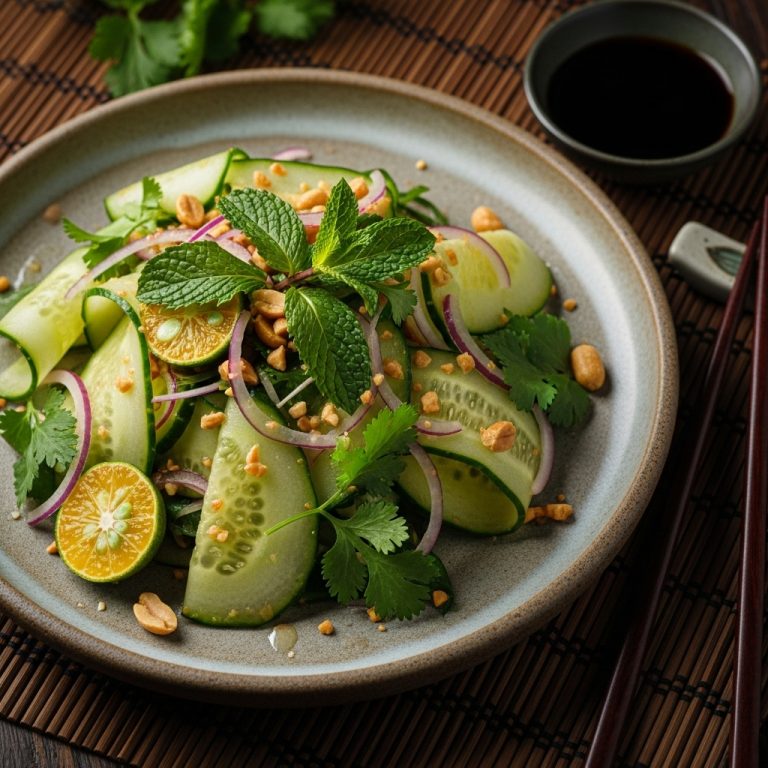 Vietnamese Cucumber Salad with Citrus-Ginger Dressing