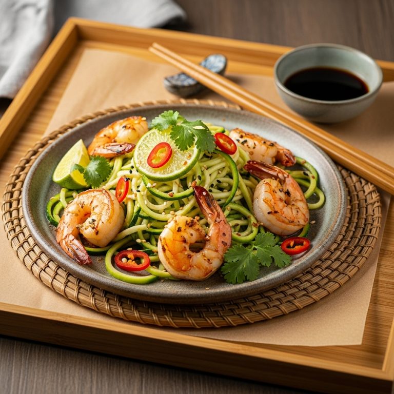 Vietnamese Keto Lunch – Energy Boosting Shrimp Zucchini Noodles