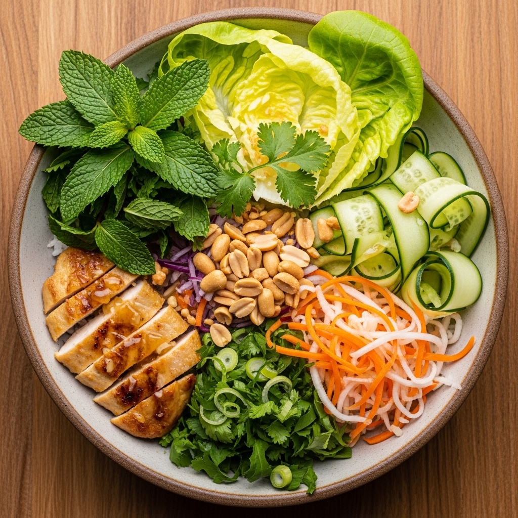 Vietnamese Lunch Bowl: A Refreshing Low-Carb Delight