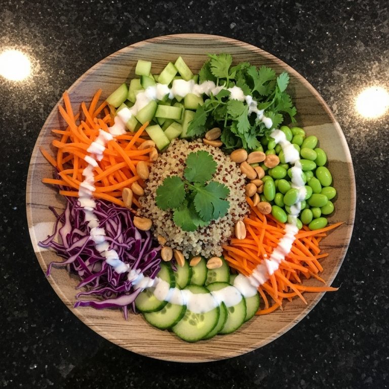 Vietnamese Quinoa Rainbow Bowl with Coconut-Lime Dressing