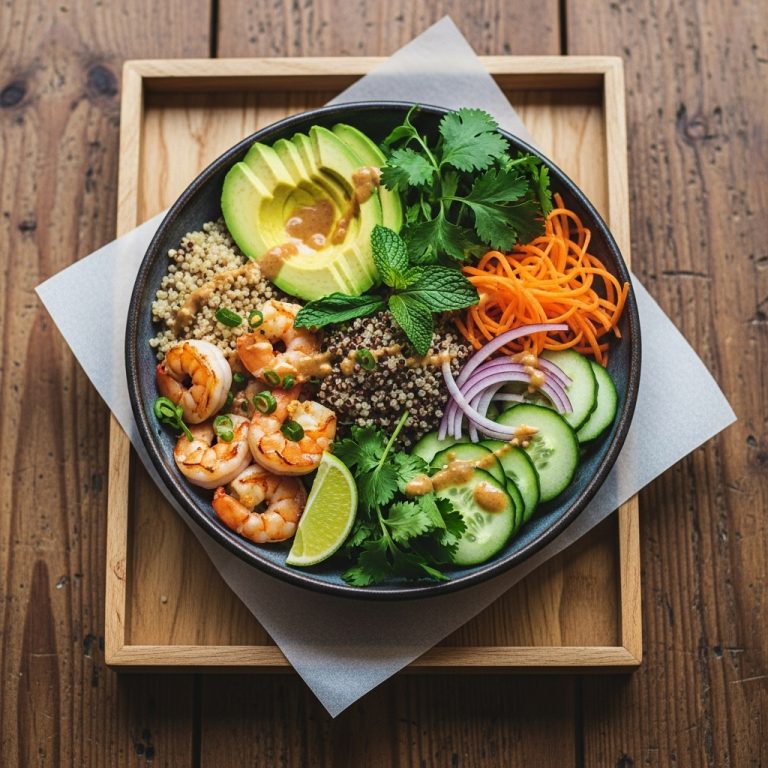 Vietnamese Shrimp & Avocado Protein Bowl