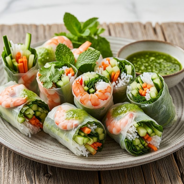 Vietnamese Shrimp & Cucumber Salad Rolls – A Refreshing Low-Carb Snack