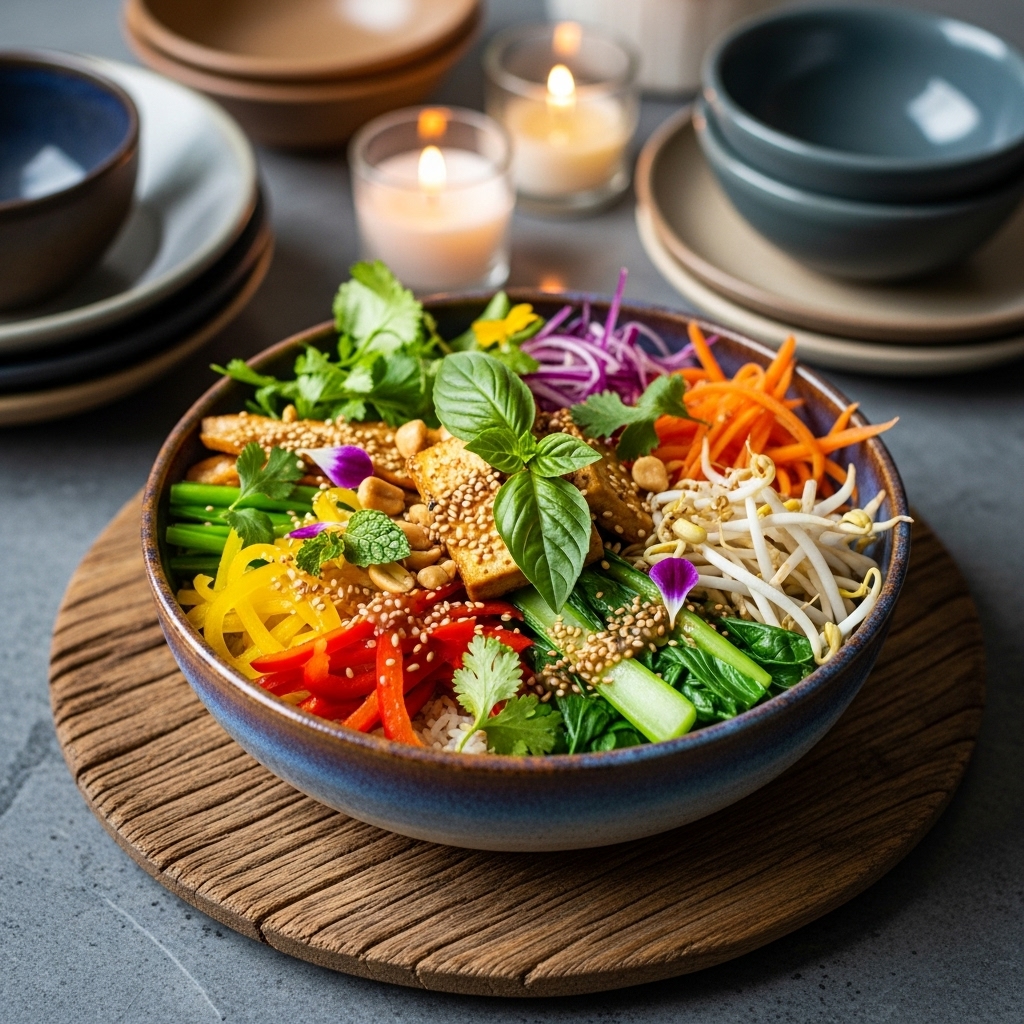 Vietnamese Vegetarian Brunch Bowl: Energy Recharge