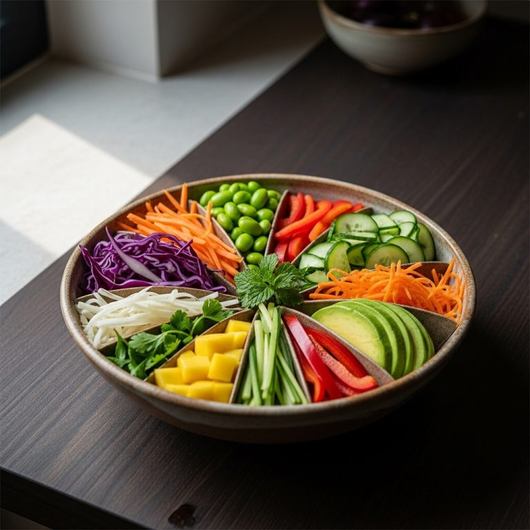 Vietnamese Vegetarian Rainbow Bowl