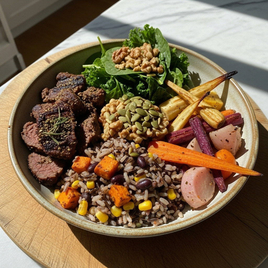 Vitality Bowl: A Paleo Indian Dinner for Energizing Rejuvenation