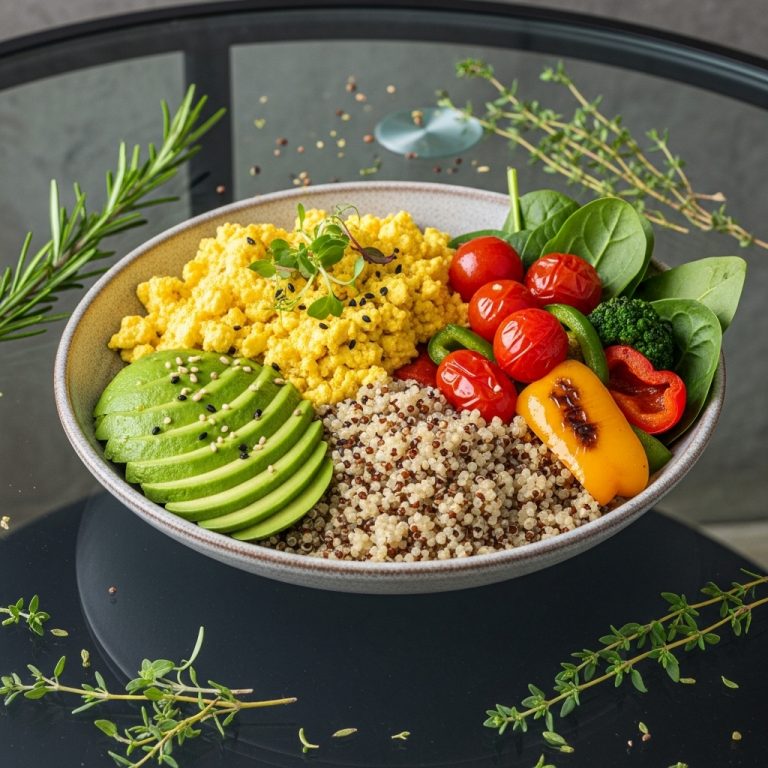 Vitality Brunch Bowl with Tofu Scramble & Avocado