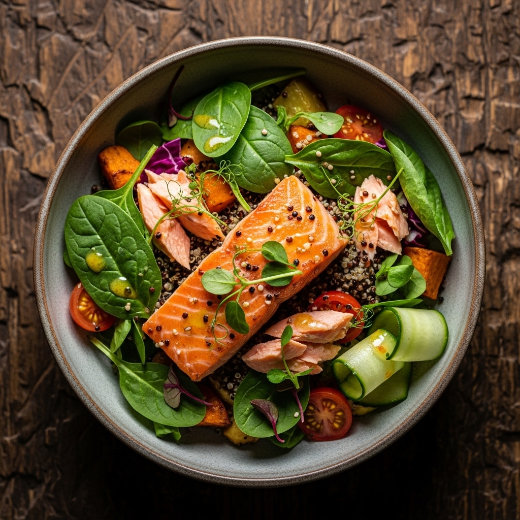 Vitality Nordic Salmon & Spinach Protein Bowl