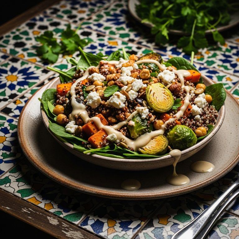 Vitality Salad Bowl with Lemon Tahini Dressing