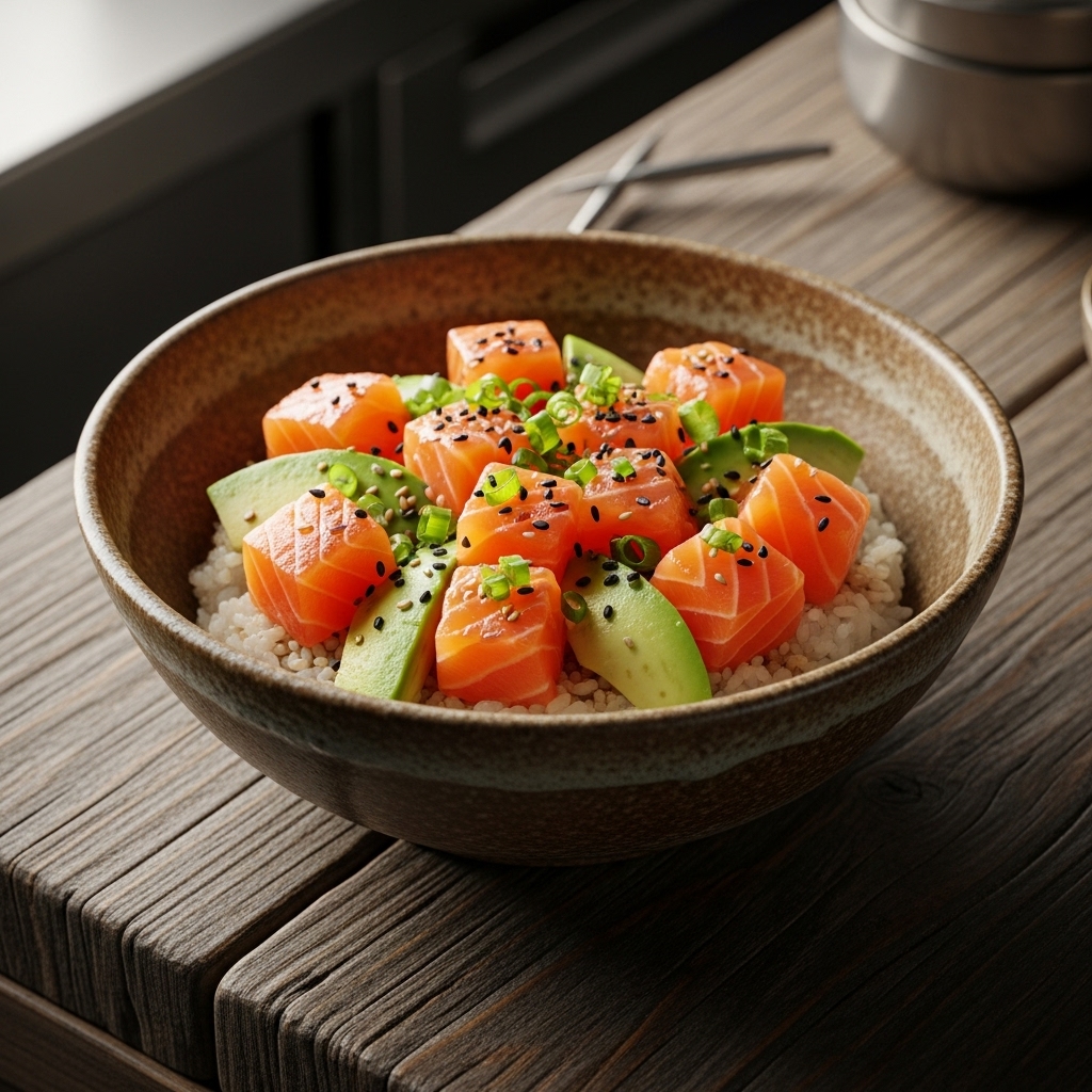 Vitality Salmon Avocado Sushi Bowl