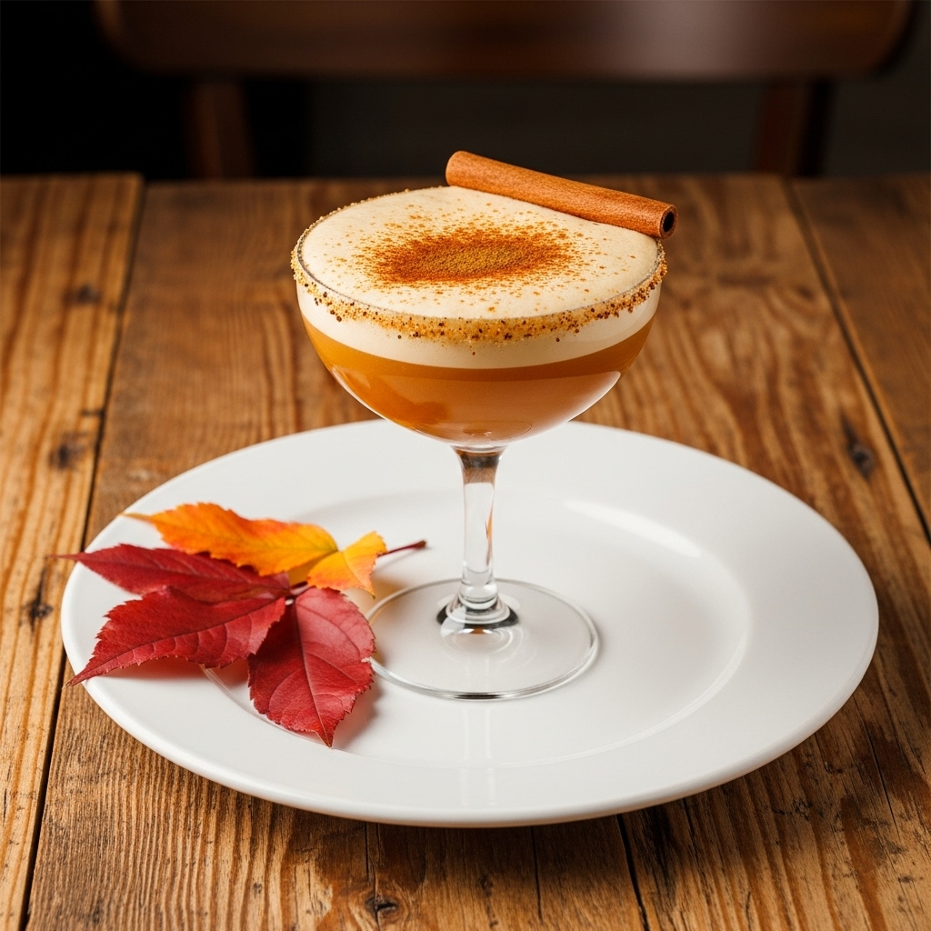 Whispers of Autumn – A Vegan Pumpkin Spice Mocktail