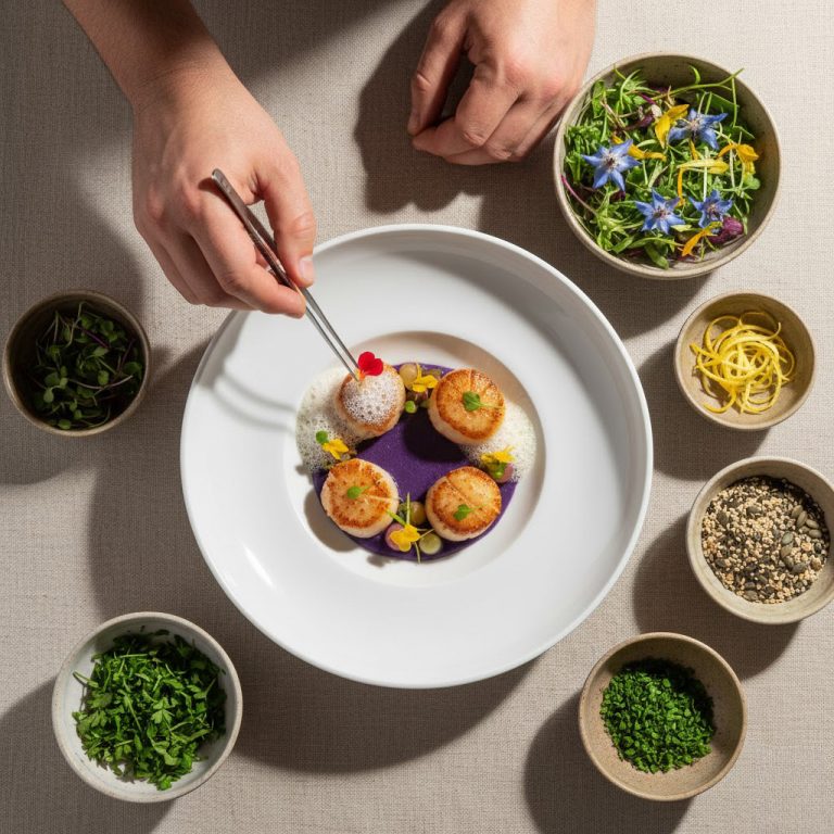 The Art of Garnishing: Elevating Plates with Purpose