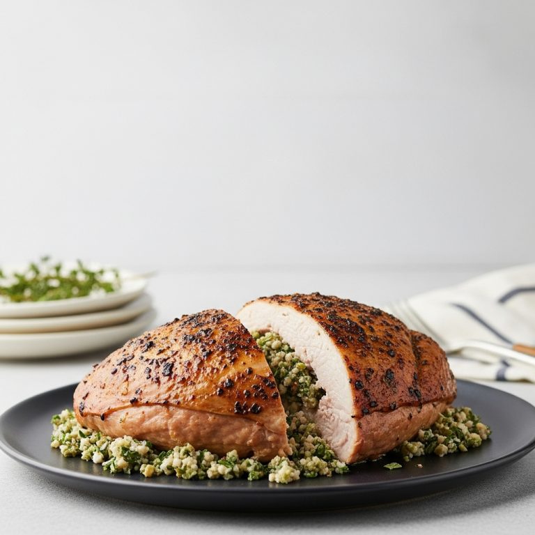 A Cinematic Holiday Feast: Brown Butter Herb-Stuffed Turkey Breast