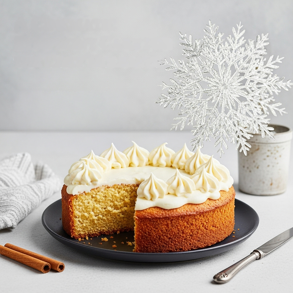 A Cinematic Snowflake Symphony Cake for the Cozy Holidays