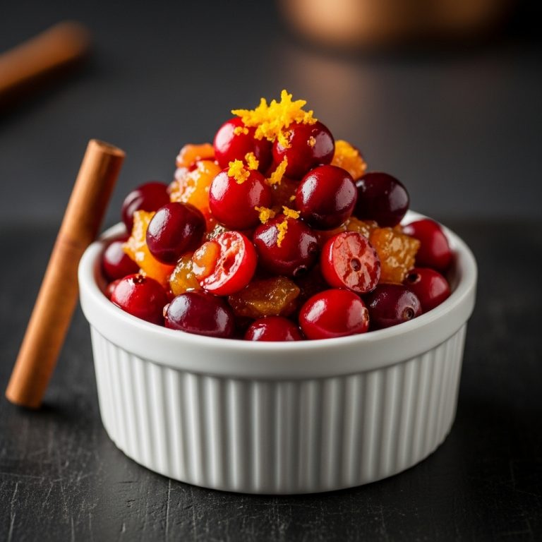 Cinematic Cranberry-Orange Relish with a Twist of Cinnamon