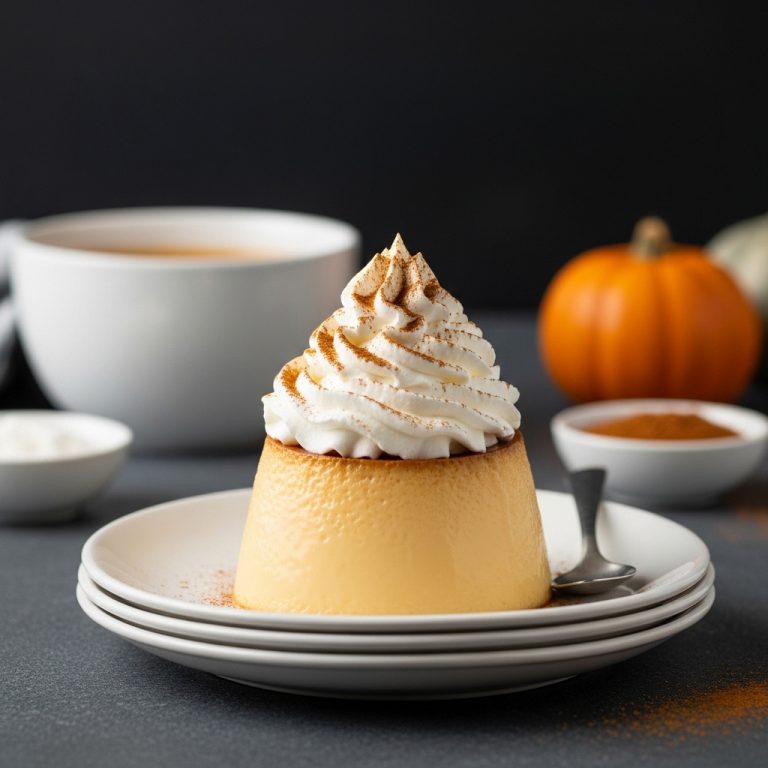 Enchanting Pumpkin Spice Custard with Cinnamon Whipped Cream