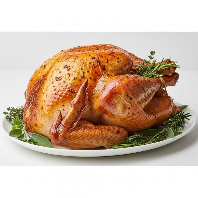 Roasted Turkey with Garlic Herb Butter