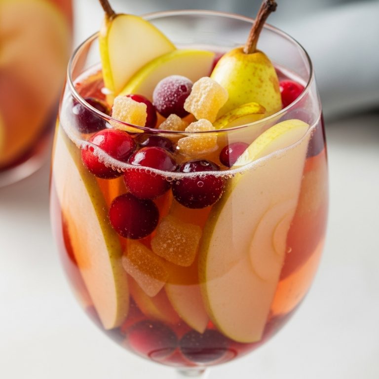 Sparkling Cider Sangria for Cozy Winter Feasts